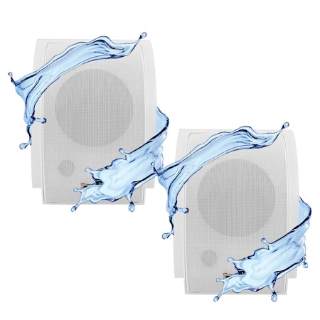 5 Core 5 Core Wall Speaker System 2Pack 2 Way 80W Max Power - 5" Heavy Duty Waterproof Wall Mount Speakers WS-11 5 2PCS